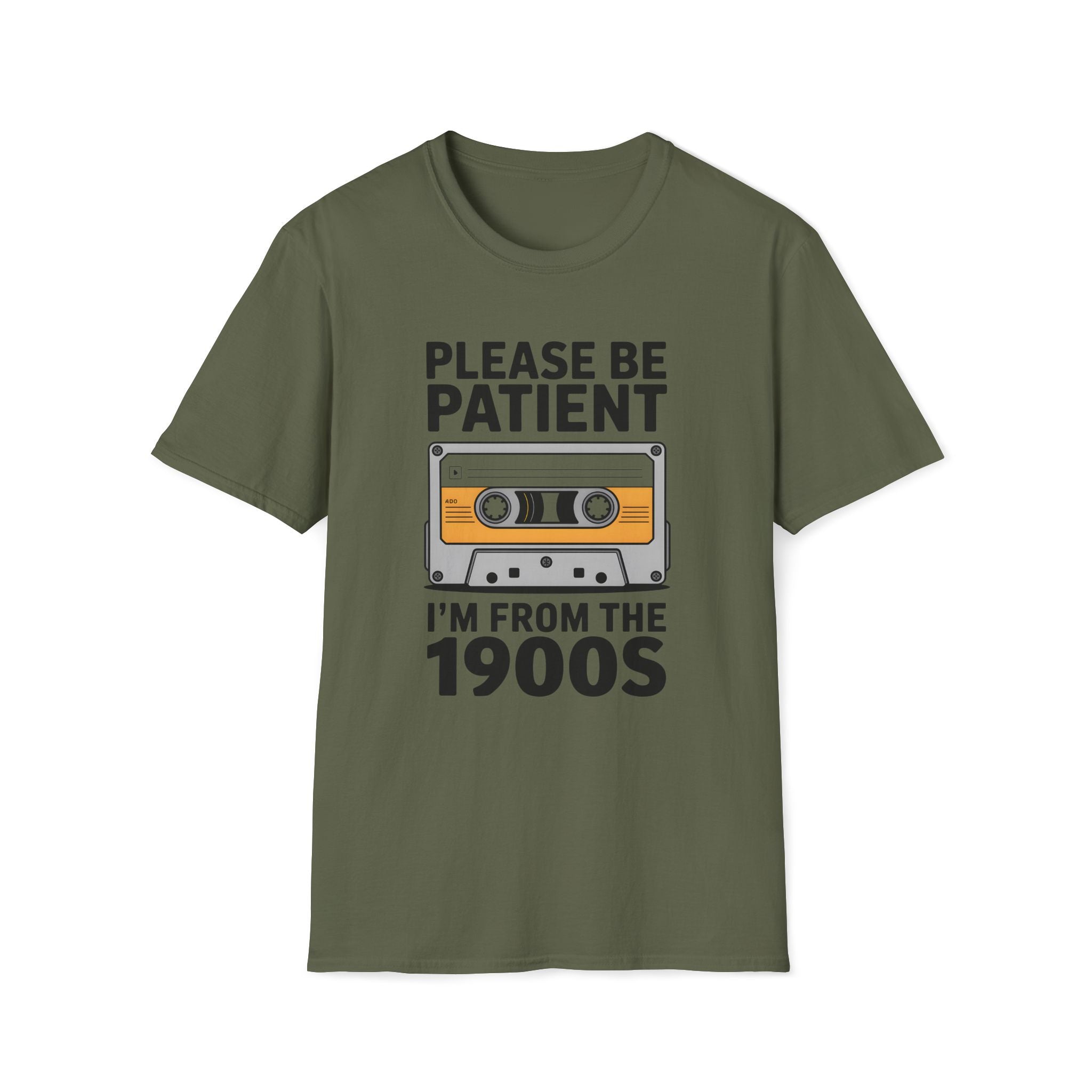 Cassette Tape, Please Be Patient, I'm From The 1900's - Unisex Softstyle T-Shirt
