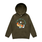 Hotdog, I'm On A Roll - Kids Hoodie Army Kids Hoodie Printed In Australia