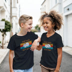 Personalised - Dice, Family Games Night - Classic Kids Crewneck T-shirt | Gildan® 5000B Black Personalised Kids T-shirt customise Games Globally Fulfilled personalise