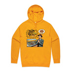 Just A Man Standing In Front Of A Salad Men's AS Colour Hoodie Gold Mens Hoodie Food Printed In Australia