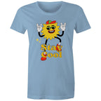 Stay Cool - Womens T-shirt Carolina Blue Womens T-shirt Printed In Australia