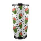 Happy Watermelon - 20oz Mobile Tumbler with Lid (Black Lock) 20oz Travel Mug Food Printed Offshore