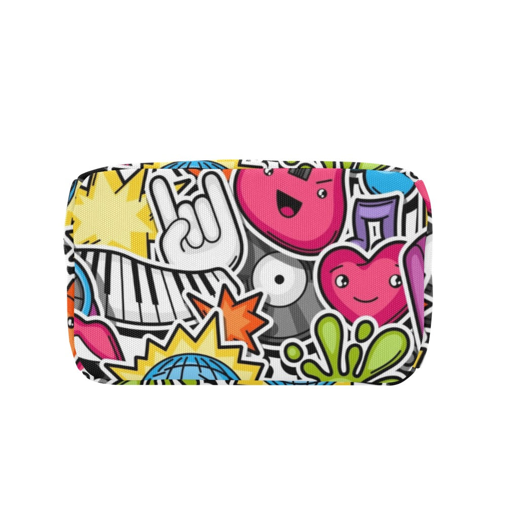 Sticker Music - Zipper Lunch Bag Zipper Lunch Bag Printed Offshore