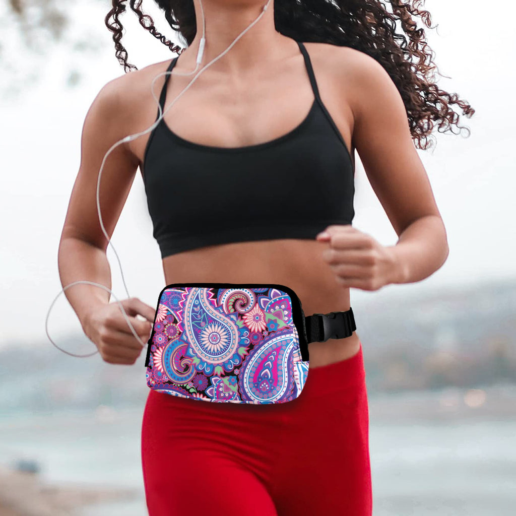 Purple Paisley - Belt Bag