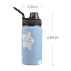 Happy Stars - Kids Water Bottle with Chug Lid (12 oz) One Size Kids Water Bottle with Chug Lid Printed Offshore