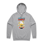 Sweet And Salty, Ice Cream And Fries - Mens Hoodie Grey Marle Mens Hoodie Food Printed In Australia