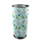 Australian Birds 20oz Mobile Tumbler with Lid (Black Lock) One Size 20oz Travel Mug Australia Birds Printed Offshore