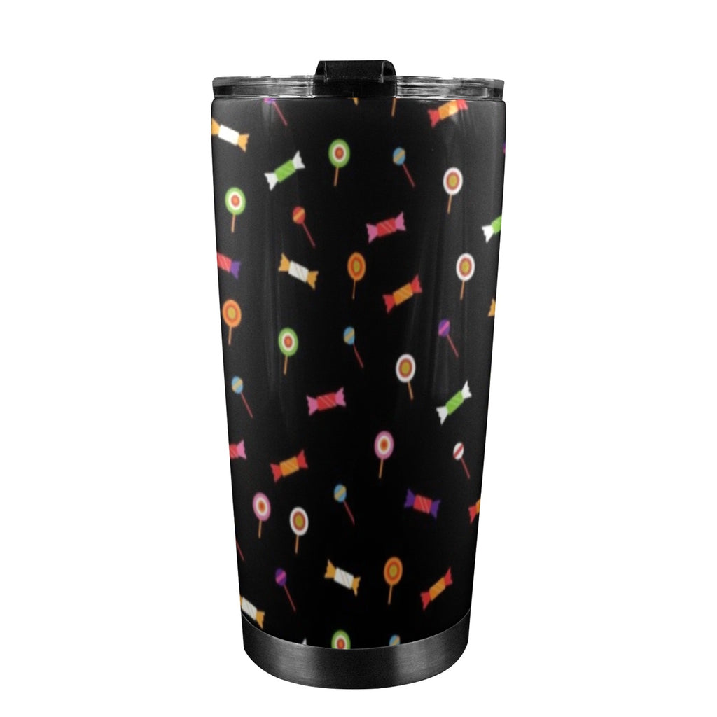 Candy - 20oz Mobile Tumbler with Lid (Black Lock) 20oz Travel Mug Food Printed Offshore