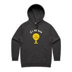 It's All Good - Womens Hoodie Coal Womens Hoodie Positivity Printed In Australia