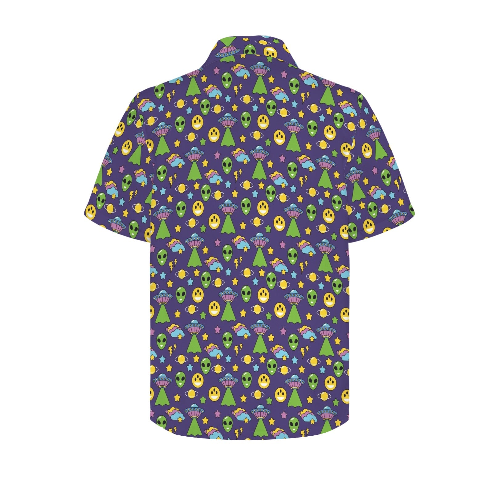 Groovy Alien And UFO Men's Hawaiian Shirt