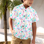Mermaid World Junior Kids Hawaiian Shirt