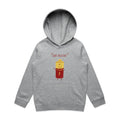 Stay Positive, Battery - Kids Hoodie Grey Marle Kids Hoodie Printed In Australia