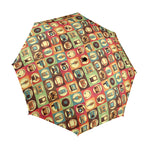 Retro Life - Semi-Automatic Foldable Umbrella (Model U12) One Size Semi-Automatic Foldable Umbrella (U12)