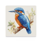 Kingfisher - Ceramic Coasters (Square) Ceramic Coasters animal Printed Offshore