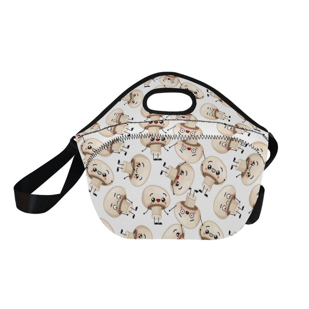 Cute Mushrooms - Neoprene Lunch Bag Neoprene Lunch Bag Printed Offshore