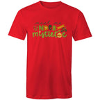 Meet Me Under The Mistletoe, Christmas - Mens T-Shirt Red Mens Christmas T-shirt Christmas Printed In Australia
