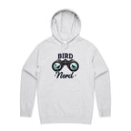 Bird Nerd - Mens Hoodie White Marle Mens Hoodie animal Printed In Australia
