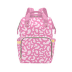 Pink Leopard - Multi-Function Backpack, Nappy / Diaper Bag