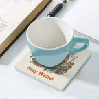 Stay Weird, Frog With Guitar Ceramic Coasters Ceramic Coasters animal Music Printed Offshore
