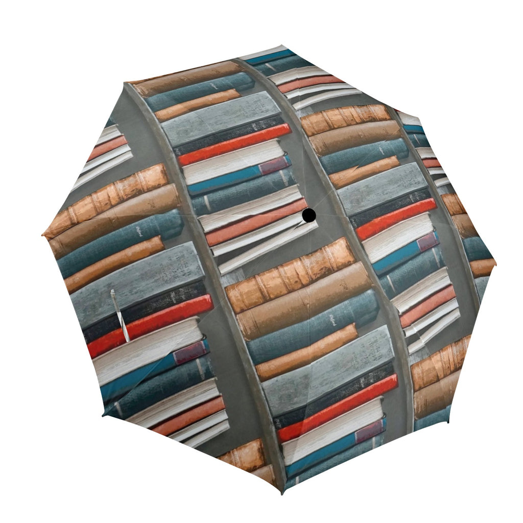 Books - Semi-Automatic Foldable Umbrella (Model U12) One Size Semi-Automatic Foldable Umbrella (U12)