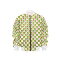 Flower Check Kids Bomber Jacket