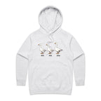 Duck Duck Goose - Womens Hoodie White Marle Womens Hoodie animal Printed In Australia