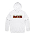 Self Proclaimed Genius Men's AS Colour Hoodie White Mens Hoodie Printed In Australia Science