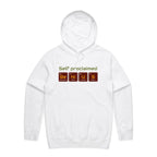 Self Proclaimed Genius - Mens Hoodie White Mens Hoodie Printed In Australia Science