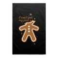 Gingerbread, I Can't Feel My Face - AS Colour Tea Towel Black One Size Christmas Tea Towel Christmas Printed In Australia