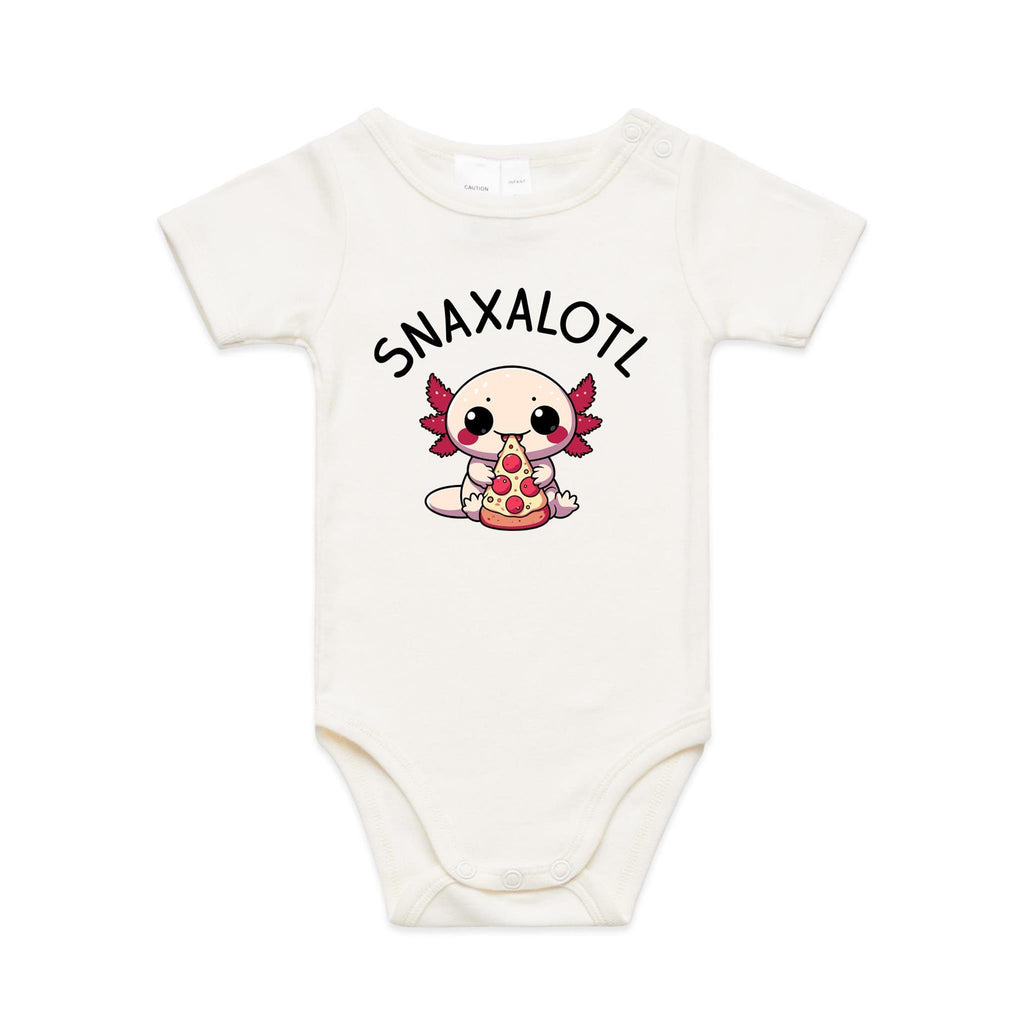 Snaxalotl, Axolotl Pizza - Baby Bodysuit
