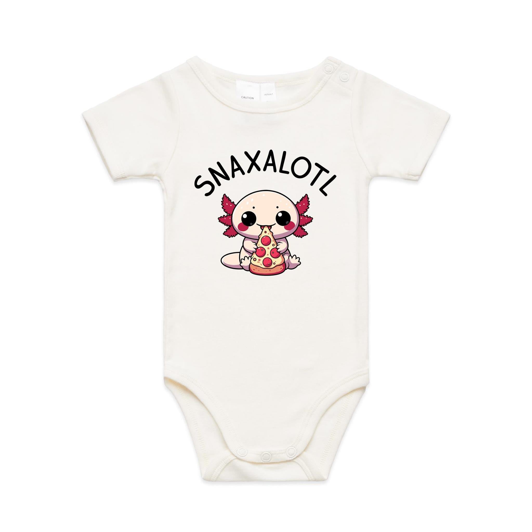 Snaxalotl, Axolotl Pizza - Baby Bodysuit