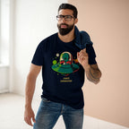 Alien Commute - Men's Staple Tee Navy Mens Premium T-Shirt Printed in AU and US Sci Fi