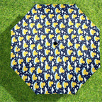 Rubber Ducks On Dark Umbrella
