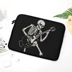 Skeleton Playing Guitar Laptop Sleeve (Multiple Sizes) Laptop Sleeve Music Printed Offshore