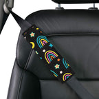 Rainbows Car Seat Belt Cover 7''x10'' (Pack of 2) Car Seat Belt Cover 7x10 (Pack of 2) Printed Offshore