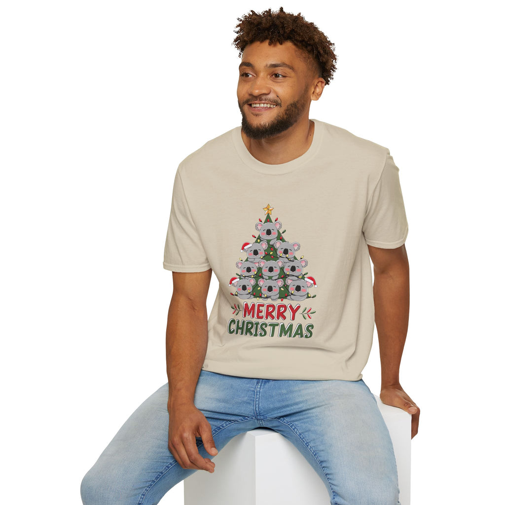 Australian Koala Christmas Tree - Unisex Softstyle T-Shirt