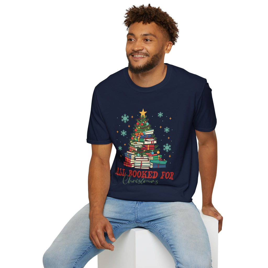 All Booked For Christmas - Unisex Softstyle T-shirt