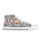 Bright Burst Women's High Top Canvas Shoes Womens Classic High Top Shoes Printed Offshore