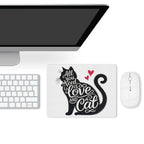 All You Need Is Love And A Cat Leather Mouse Pad Leather Mouse Pad animal Printed Offshore