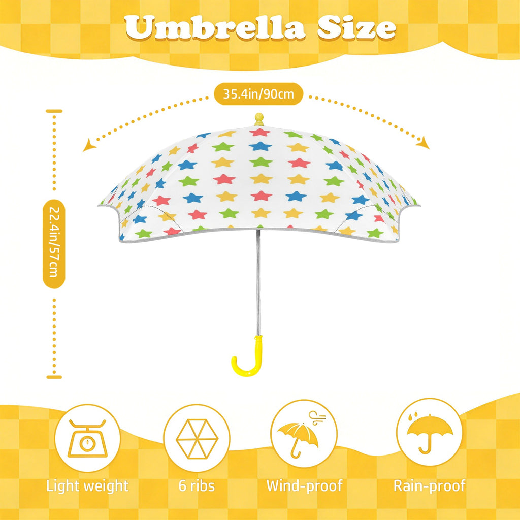 Stars Kids Safe Round Corner Umbrella Kids Safe Round Corner Umbrella Printed Offshore