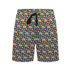 Hippie Caravan Men's Mid-Length Beach Shorts Men's Mid-Length Beach Shorts Printed Offshore Retro
