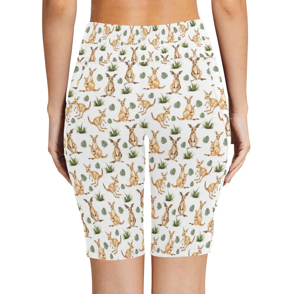 Kangaroos Women's Bike Shorts With Side Pockets