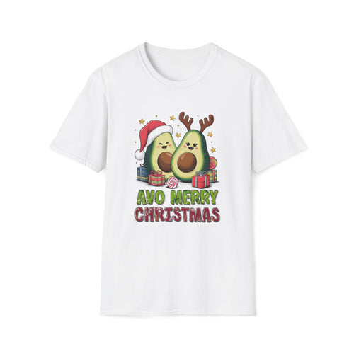 Avo Merry Christmas, Avocado - Unisex Softstyle T-Shirt