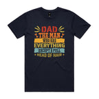 Dad, The Man Who Has Everything, Except A Full Head Of Hair - Mens T-shirt