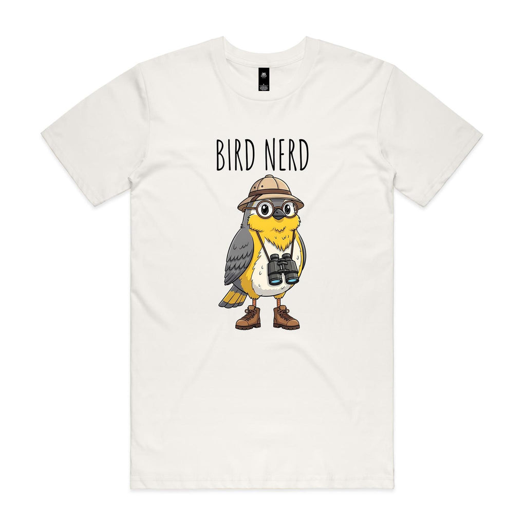 Bird Nerd 2 Men's AS Colour T-shirt Natural Mens T-shirt animal Birds Printed In Australia