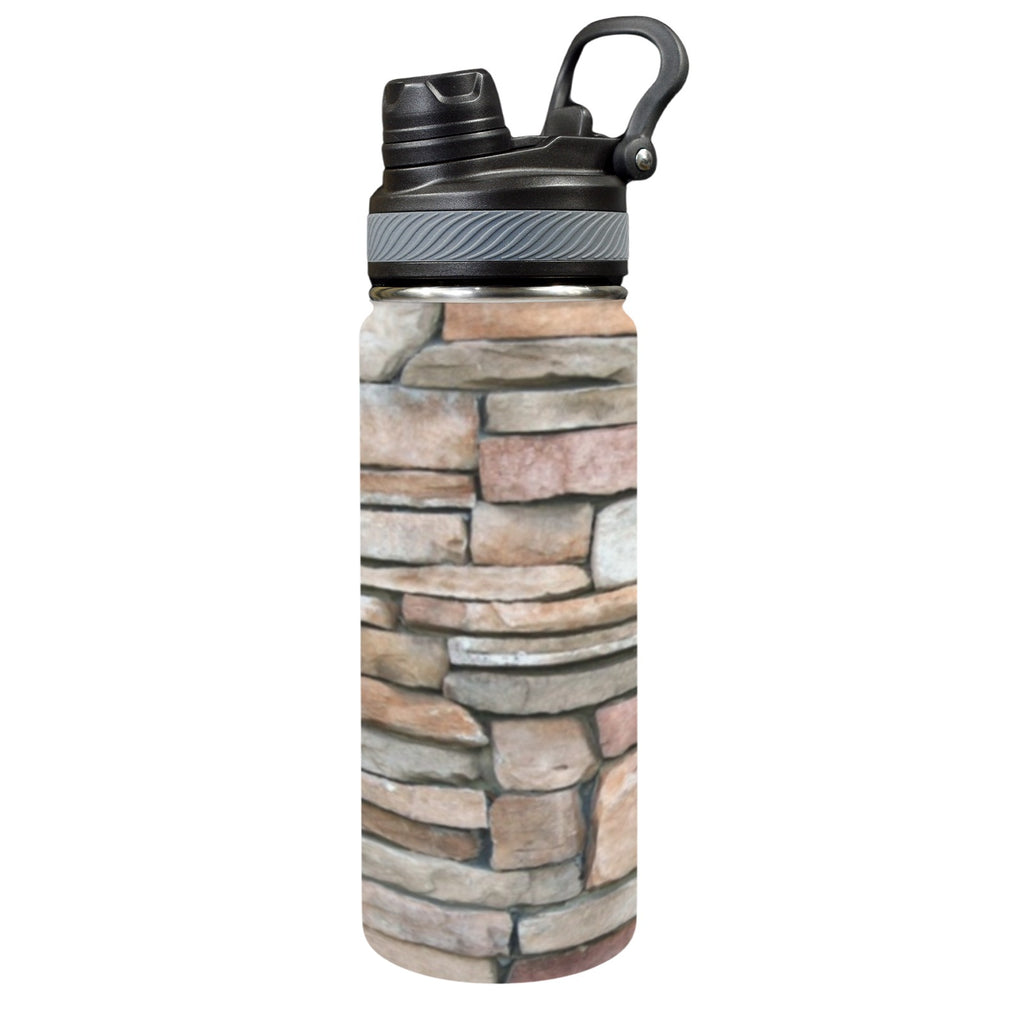 Stone Wall - Insulated Water Bottle with Dual-Use Lid (18oz) One Size Insulated Water Bottle with Dual-Use Lid (18oz) Printed Offshore