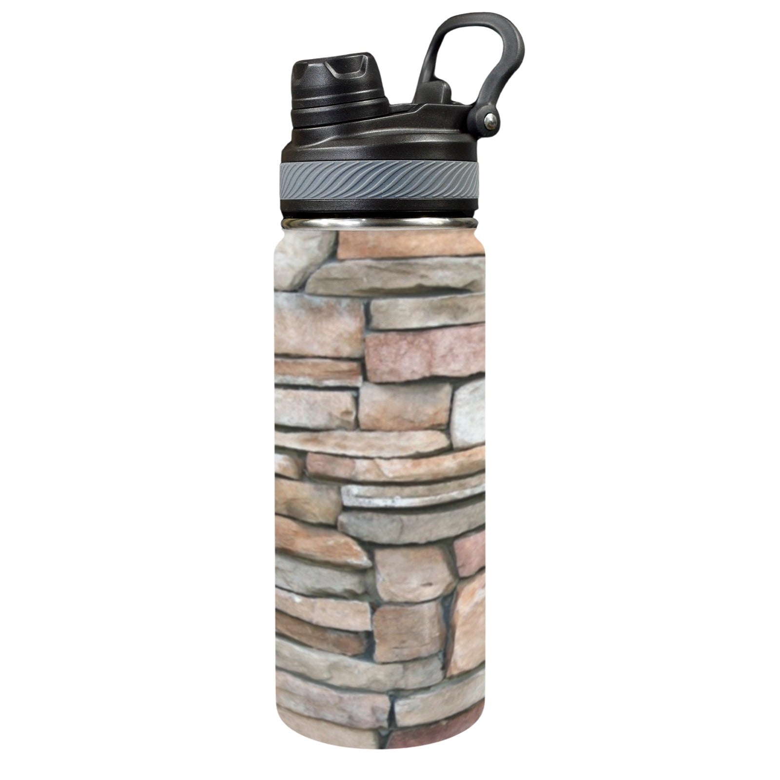 Stone Wall - Insulated Water Bottle with Dual-Use Lid (18oz) One Size Insulated Water Bottle with Dual-Use Lid (18oz) Printed Offshore