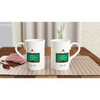 Best Teacher Ever, Blackboard White 10oz Porcelain Slim Mug Porcelain Mug