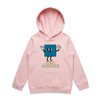 I'm A Total Square - Kids Hoodie Pink Kids Hoodie Printed In Australia