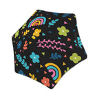 Rainbows And Flowers Kids Safe Round Corner Umbrella One Size Kids Safe Round Corner Umbrella Printed Offshore